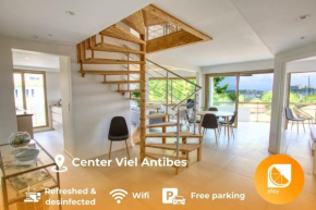 Duplex Vieil Antibes 3 chambres Parking avec vue mer Wifi - LIMESTAY